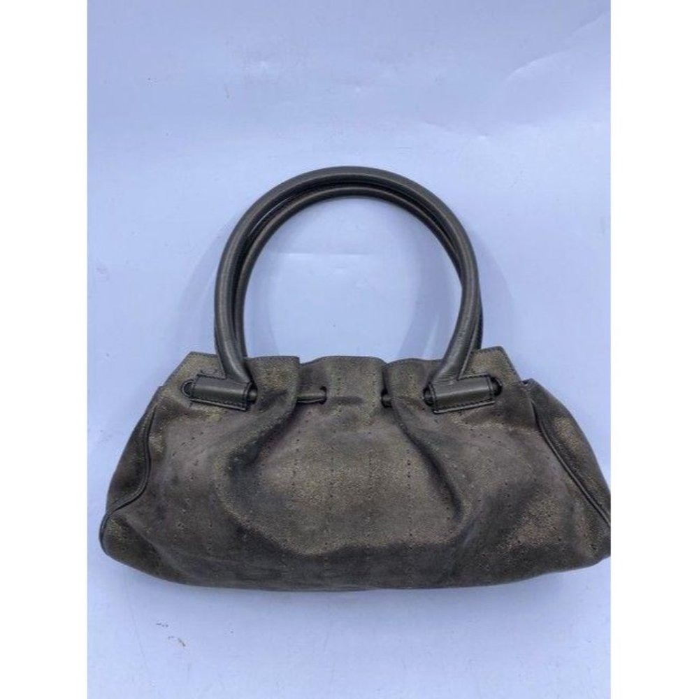 salvatore ferragamo handbag bronze shoulder bag - Picture 6 of 12